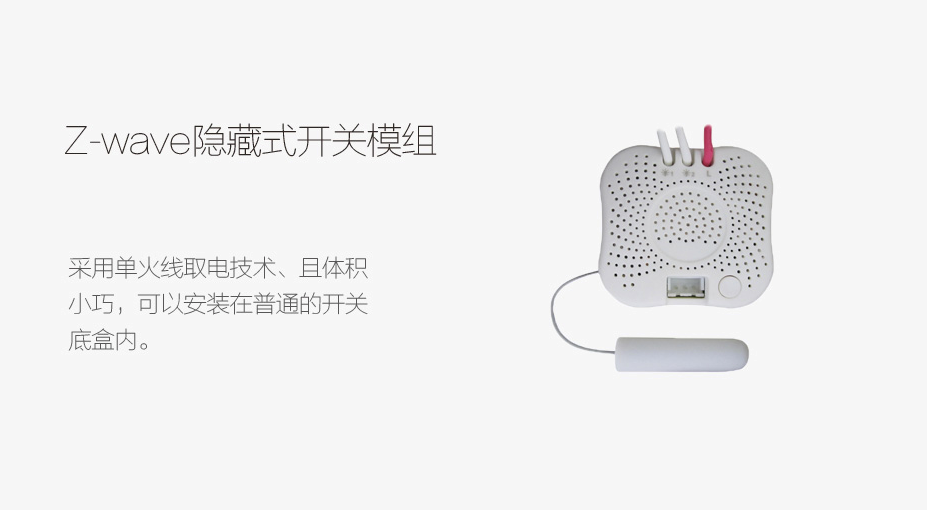 Z-wave 隐藏式单火双路模组